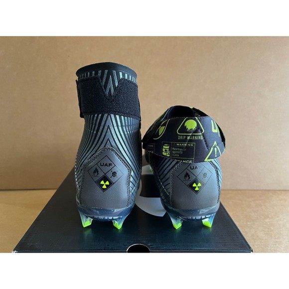 All Sizes - Under Armour Highlight MC Football Black Jet Grey Cleats 3023716-004 main image 6